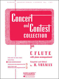 CONCERT AND CONTEST PIANO ACC FOR FLUTE cover